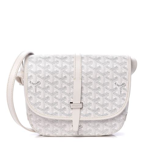 goyard messenger bag white.